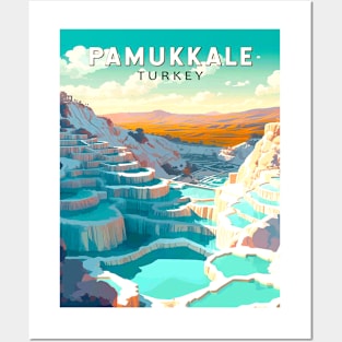 Pamukkale Turkey Travel and Tourism advertising Print Posters and Art